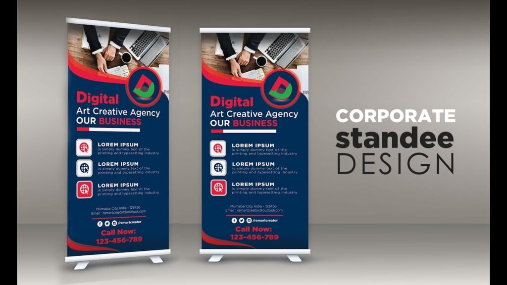 corporate standee design